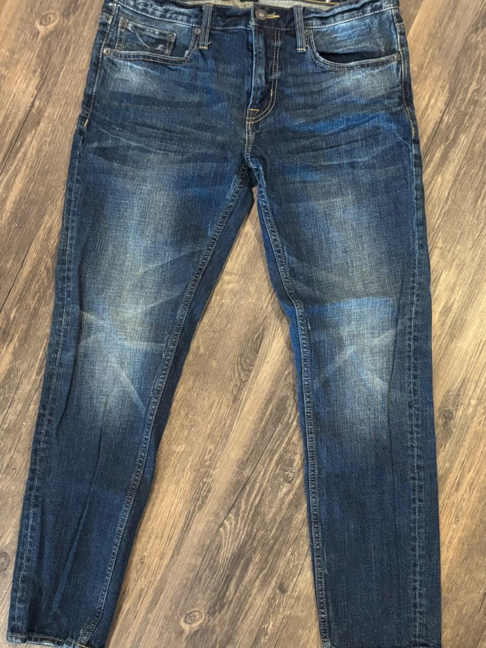 American Eagle Outfitters Men's Dark Blue Slim Jeans